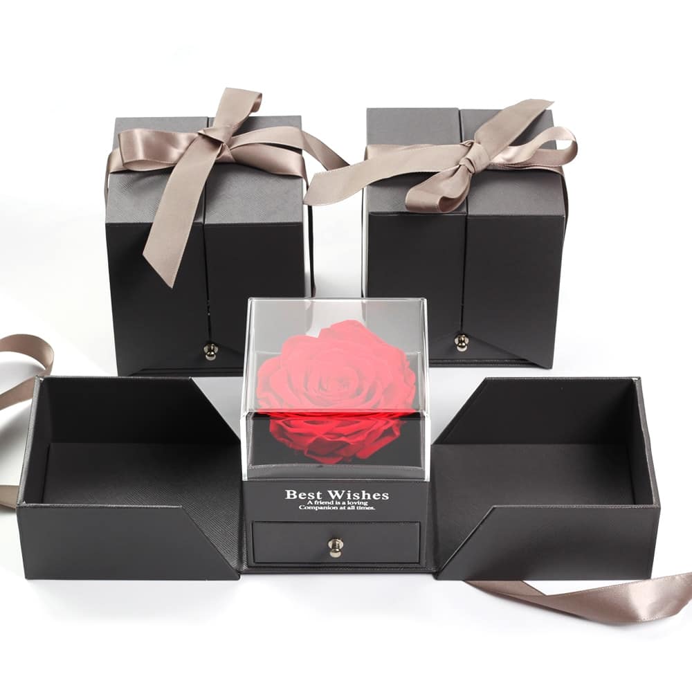 Boîte à cadeau avec rose éternelle – Image 4