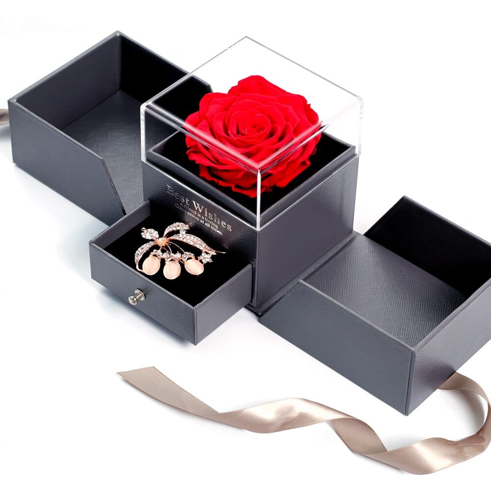 Boîte à cadeau avec rose éternelle – Image 3