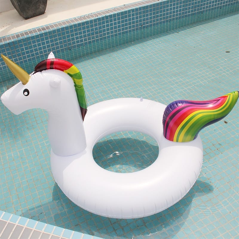 Bouée licorne géante gonflable - 120 CM – Image 2